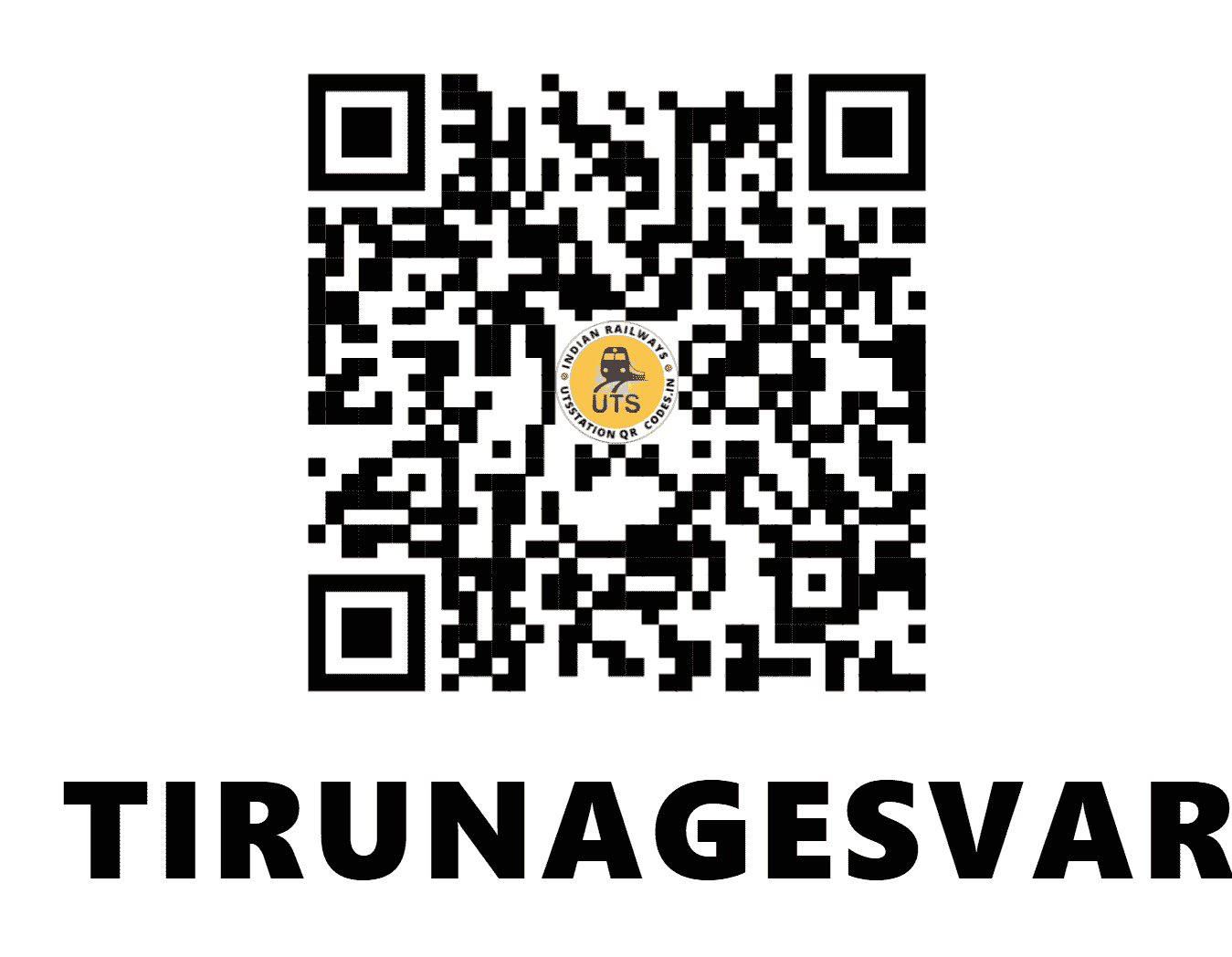 UTS QR Code for TIRUNAGESVARAM - TRM (SR - TAMIL NADU)
